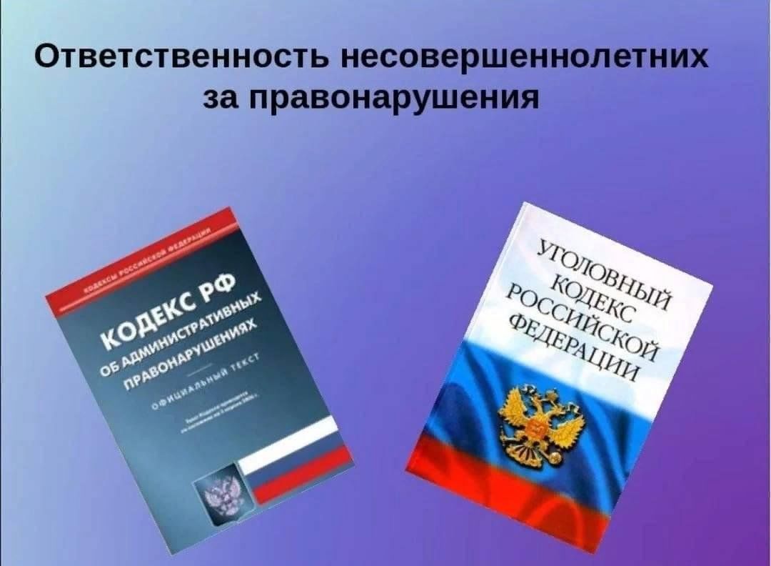 Информация об ответственности за совершение правонарушений.